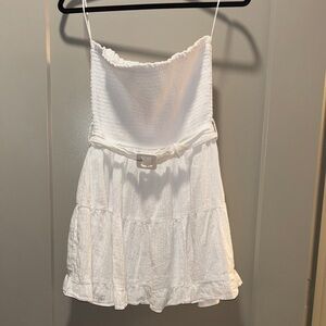 Francesca's Collections White Strapless Dress